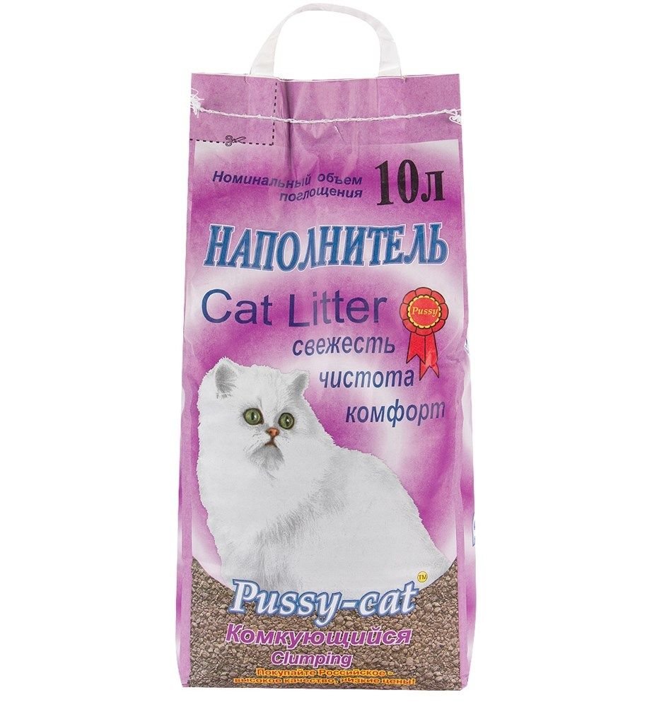 Pussy-cat комкующийся 10 л