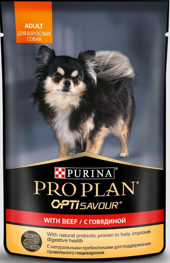 PURINA PRO PLAN DOG Для взрослых собак говядина 85гр