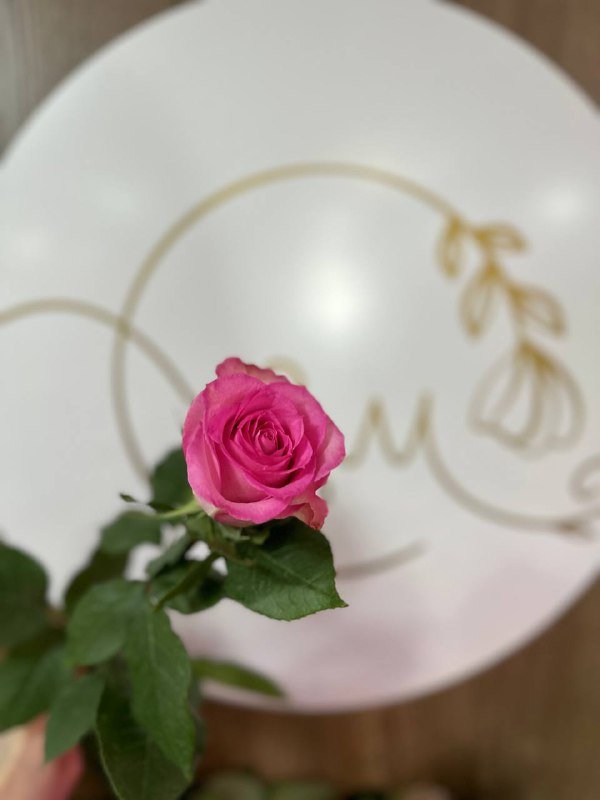 Роза Розовая 70 см
