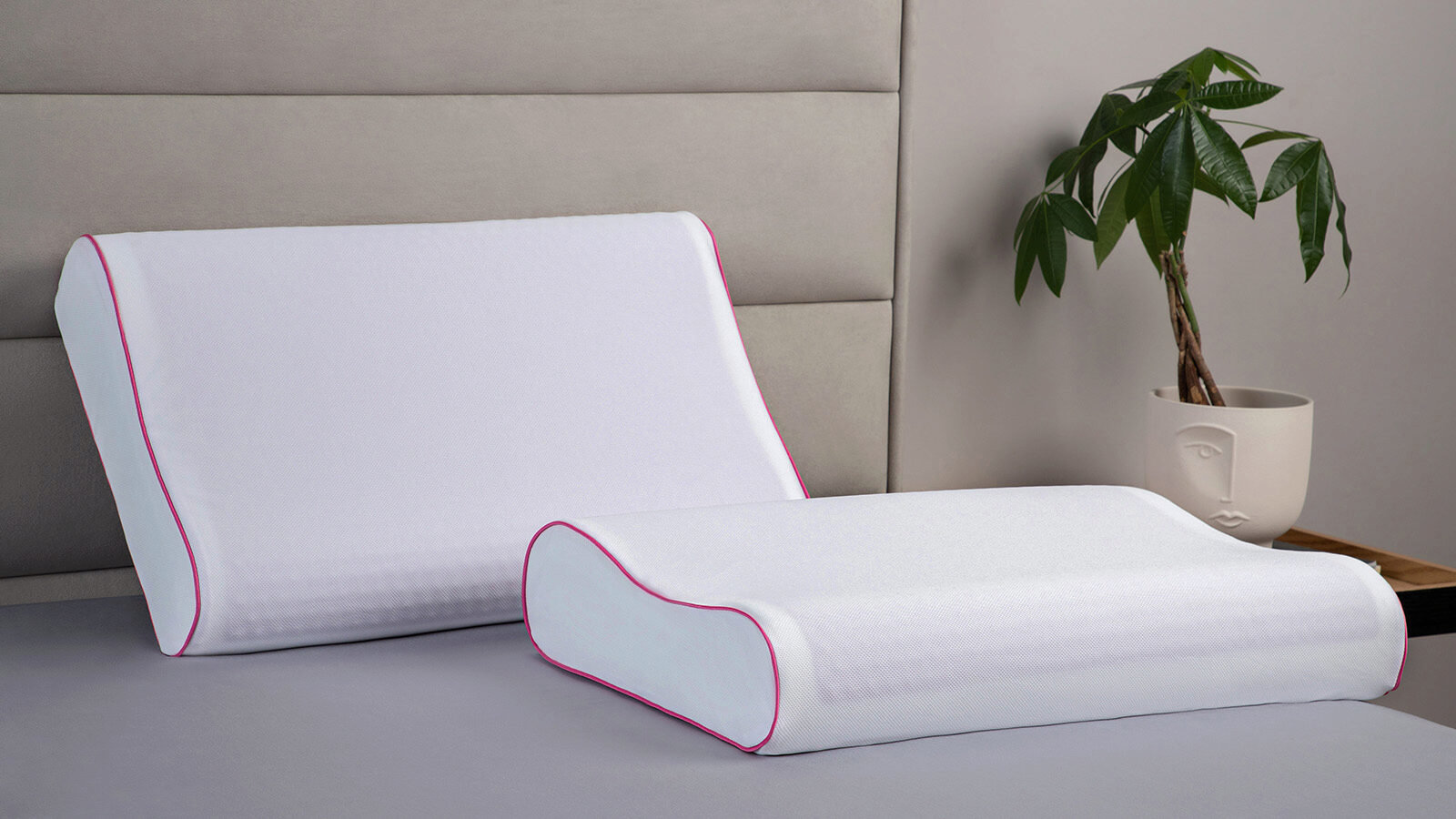 Анатомическая подушка Ecogel Contour Pink