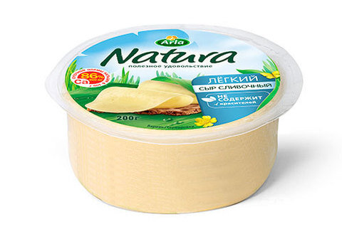 Сыр Сливочный Легкий Natura 200г